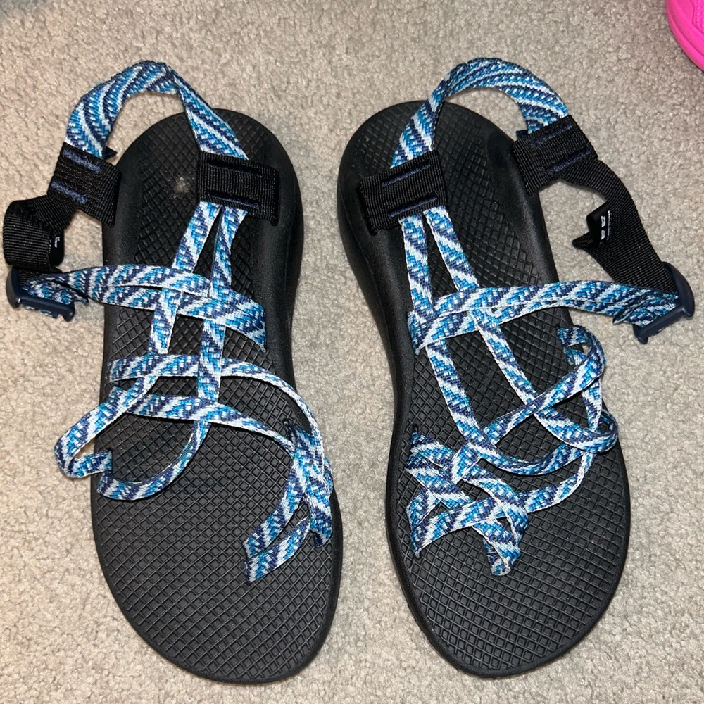 blue chacos